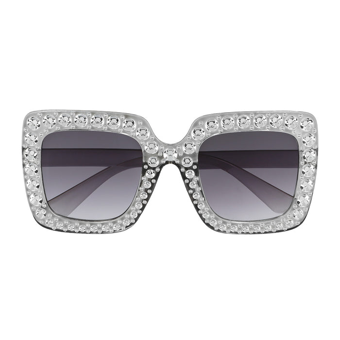 Kostüm-Set "Discokugel" 6-tlg. | Silber - Schmuck Brille Diadem