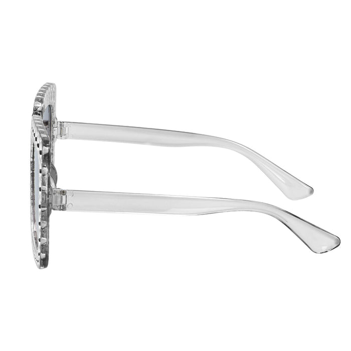 Kostüm-Set "Discokugel" 6-tlg. | Silber - Schmuck Brille Diadem