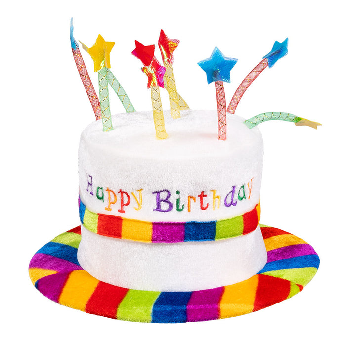 Kinder Hut "Happy Birthday" mit Sternen | Rainbow