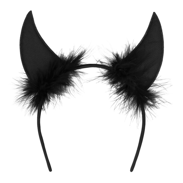 Teufelshörner Haarreif "Dämon" | Schwarz