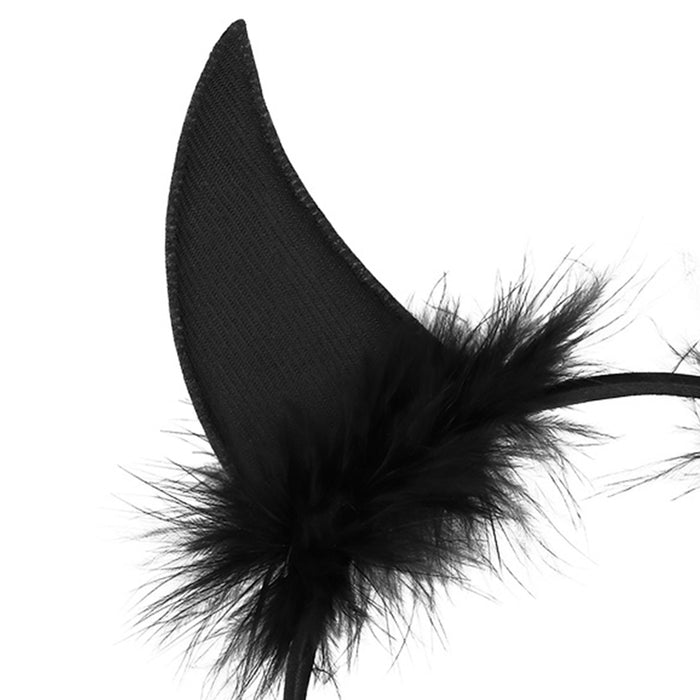 Teufelshörner Haarreif "Dämon" | Schwarz