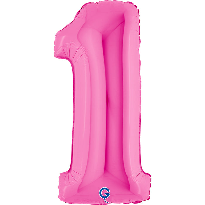 Riesenzahl Folienballon 40"/102cm | Pink