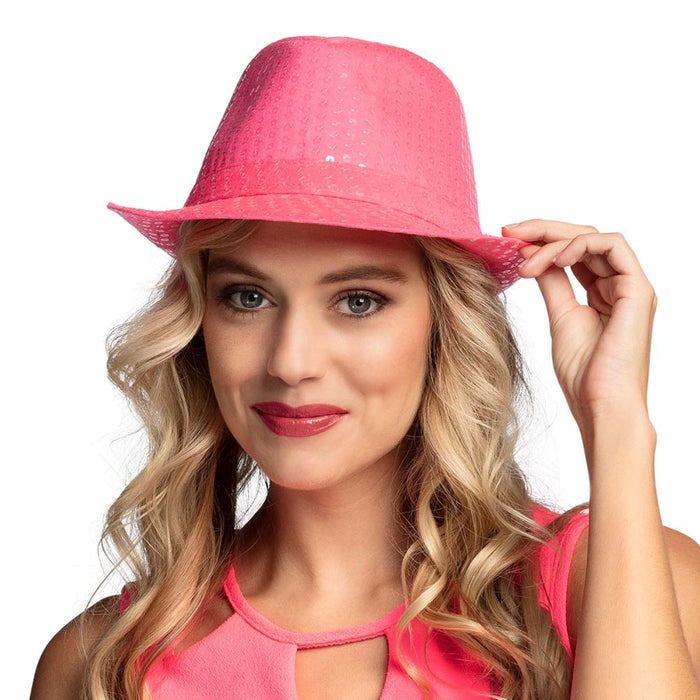 Hut Popstar sequins Neon | 3 Farben sortiert