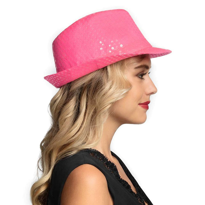 Hut Popstar sequins Neon | 3 Farben sortiert