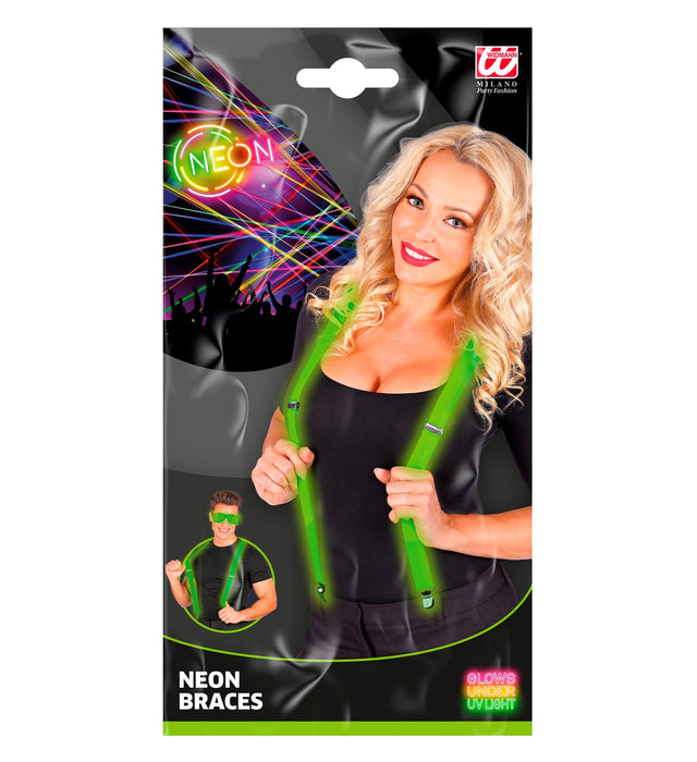 Hosenträger für Erwachsene | Neon Grün
