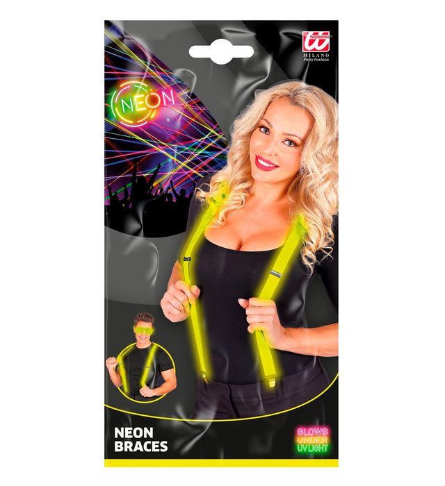 Hosenträger für Erwachsene | Neon Gelb