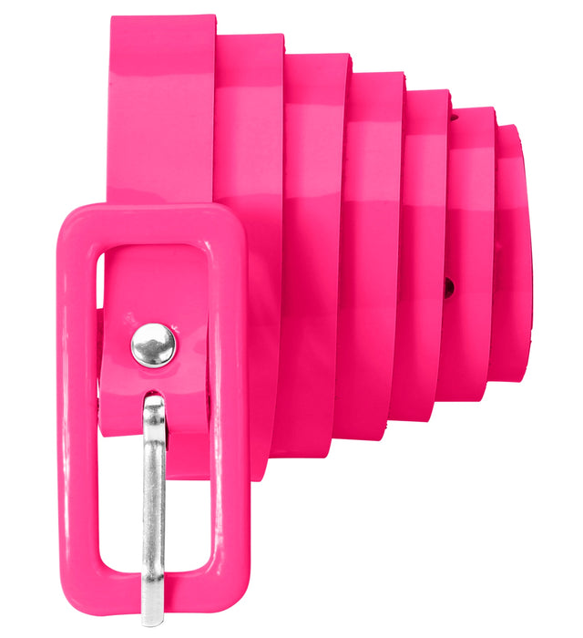 Neon Lack Gürtel für Damen 111,0 x 1,5 cm | Pink
