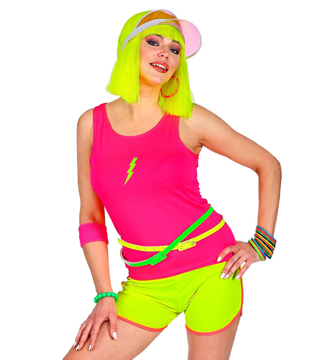 Tank Top | Neon Pink - 80er Jahre Disco Kostüm