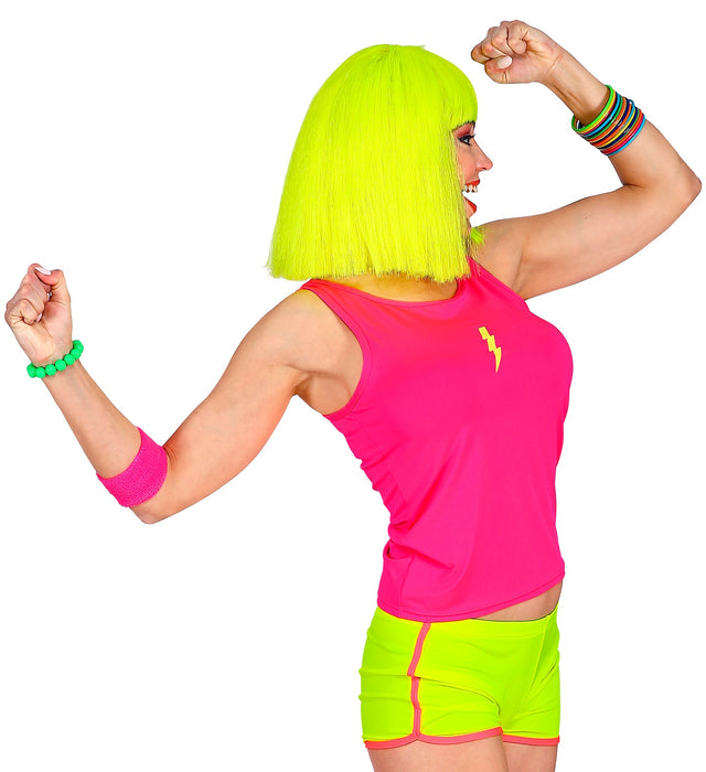 Tank Top | Neon Pink - 80er Jahre Disco Kostüm