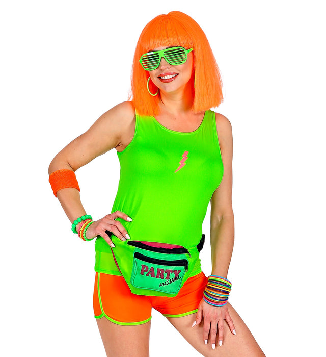 Tank Top | Neon Grün - 80er Jahre Disco Kostüm