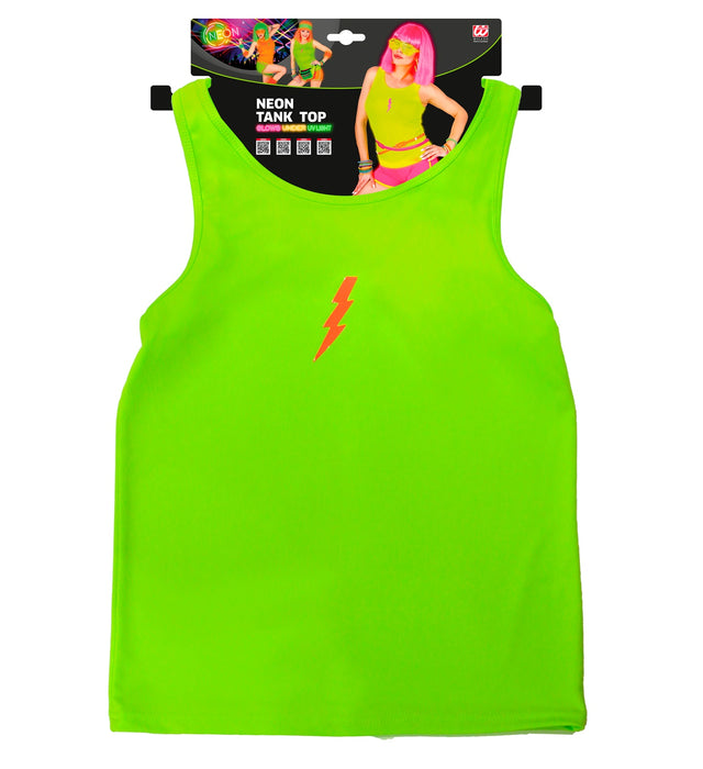 Tank Top | Neon Grün - 80er Jahre Disco Kostüm