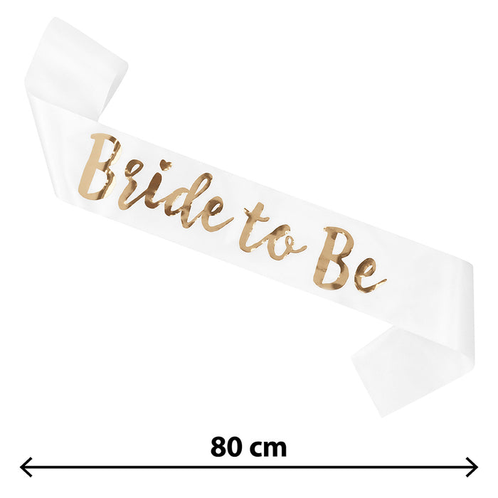 Schärpe "Bride to be" für Junggesellenabschied | Rosa