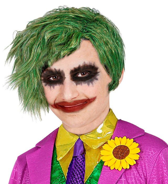 Perücke "Horrorclown" in Box | Grün