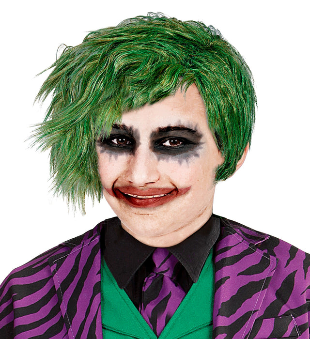 Perücke "Horrorclown" in Box | Grün