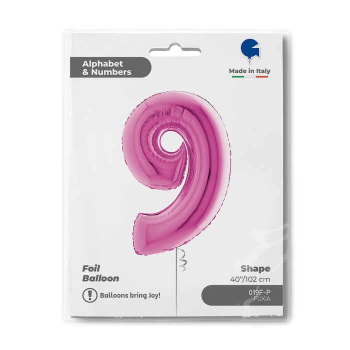 Riesenzahl Folienballon 40"/102cm | Pink #9