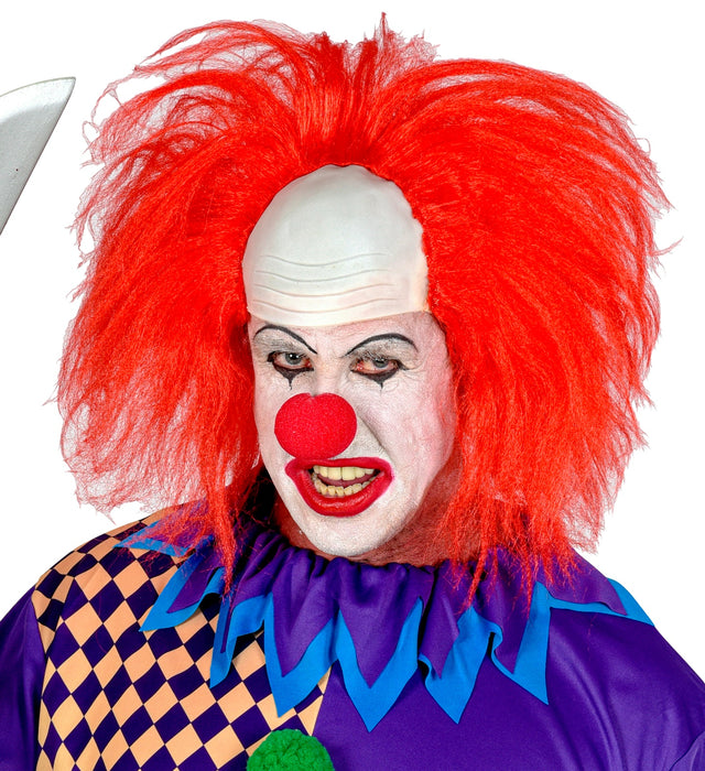 Perücke "Clownglatze mit roten Haaren" in Box | Rot