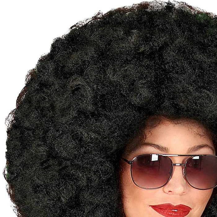 Riesen Afro Perücke für Erwachsene | Schwarz