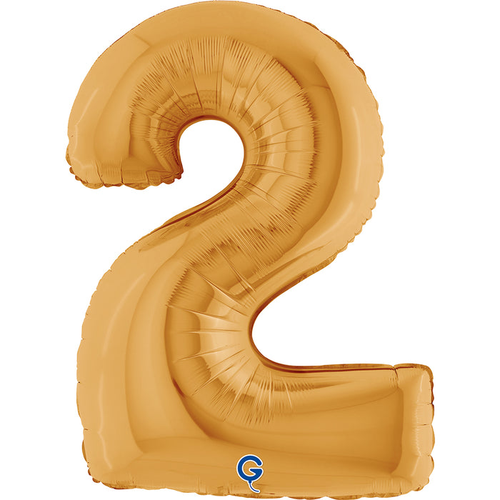 Riesenzahl Folienballon 40"/102cm | Gold