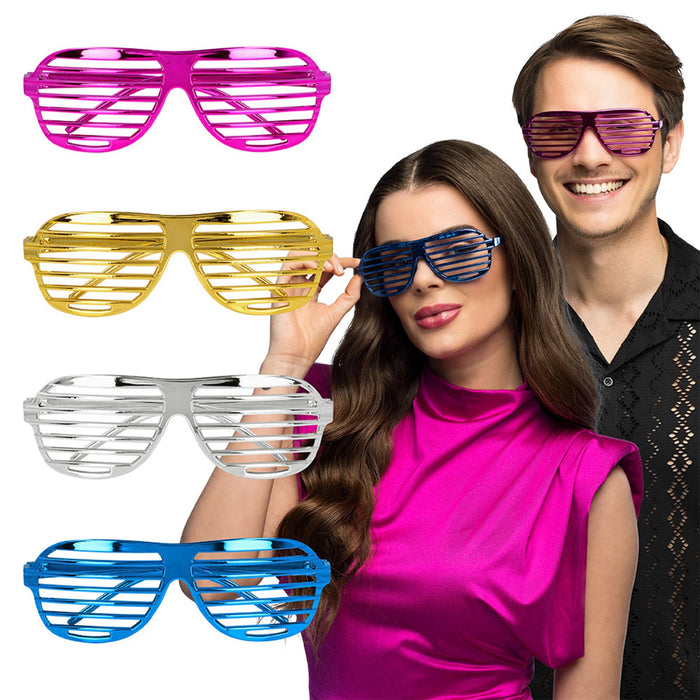 Retro Party Brille "Omnia" | Metallic
