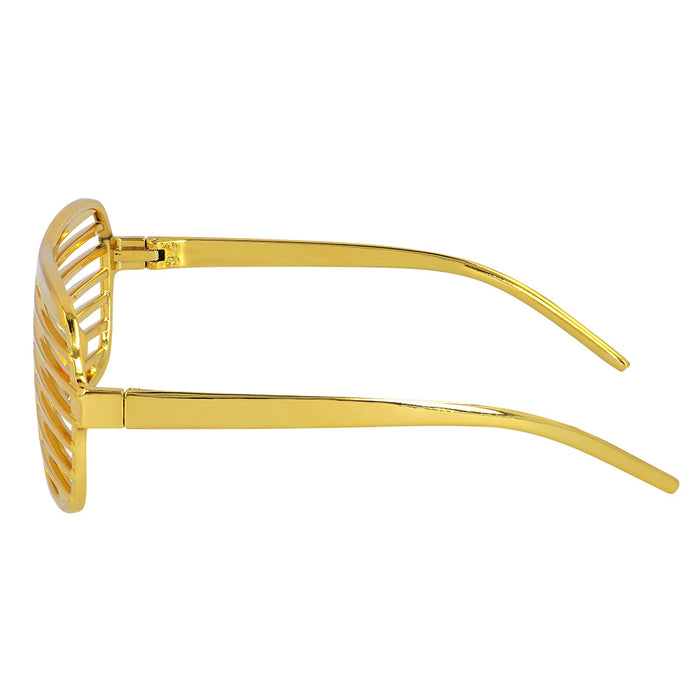 Retro Party Brille "Omnia" | Metallic