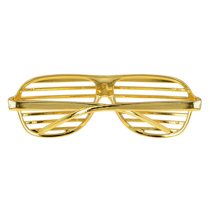 Retro Party Brille "Omnia" | Metallic