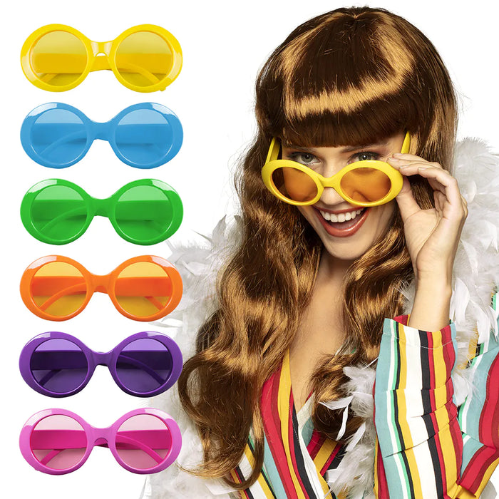 Retro Partybrille "Jackie" | Neonfarben