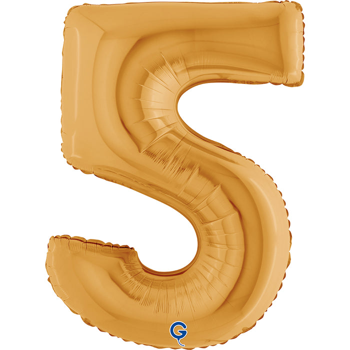 Riesenzahl Folienballon 40"/102cm | Gold