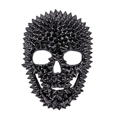 Maske Horror "Totenkopf mit Nieten" | Schwarz