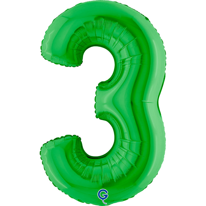 Riesenzahl Folienballon 40"/102cm | Grün