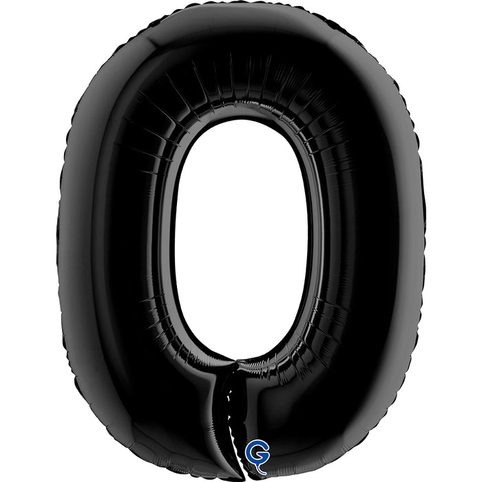 Riesenzahl Folienballon 40"/102cm | Schwarz