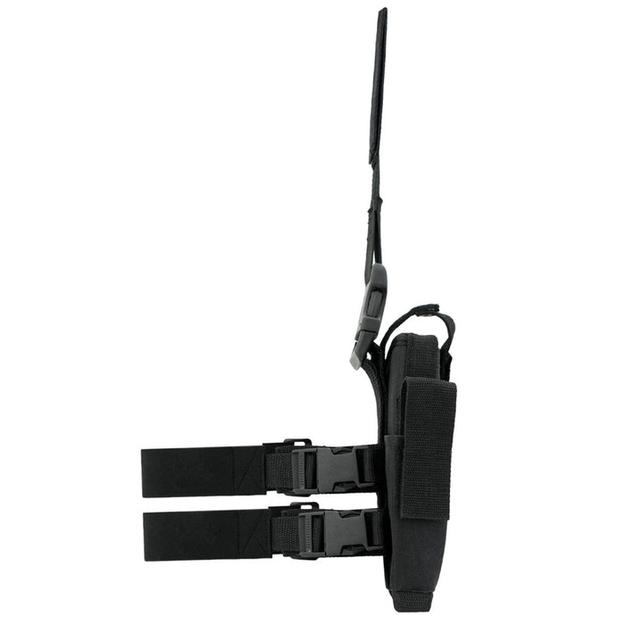 Taktisches Holster für das linke Bein | Schwarz - Zubehör Pistole