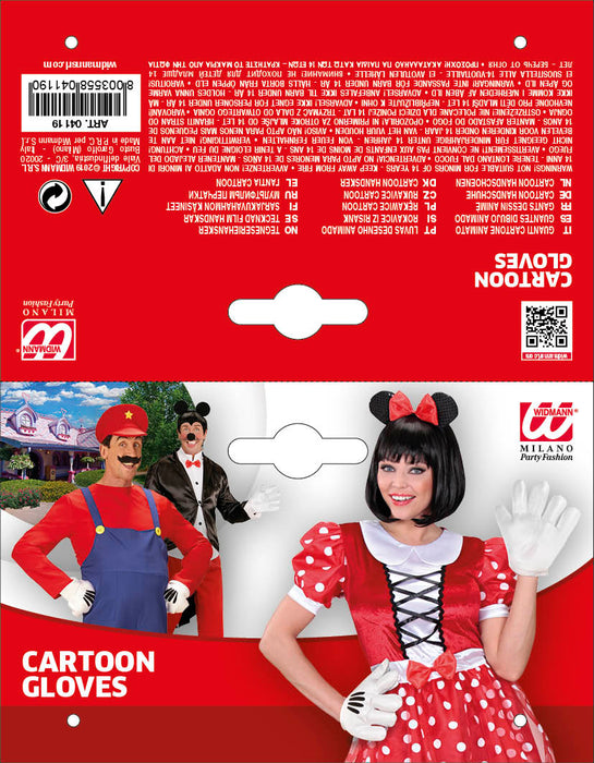 Cartoon Handschuhe | Weiß