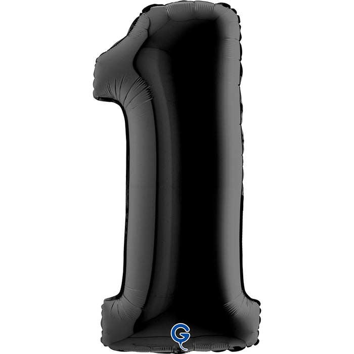 Riesenzahl Folienballon 40"/102cm | Schwarz