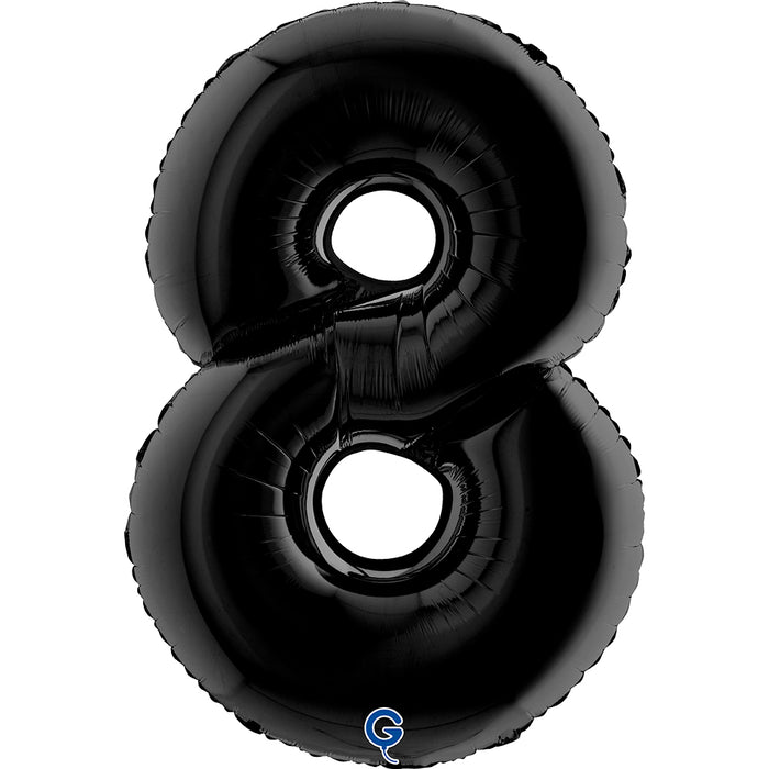 Riesenzahl Folienballon 40"/102cm | Schwarz
