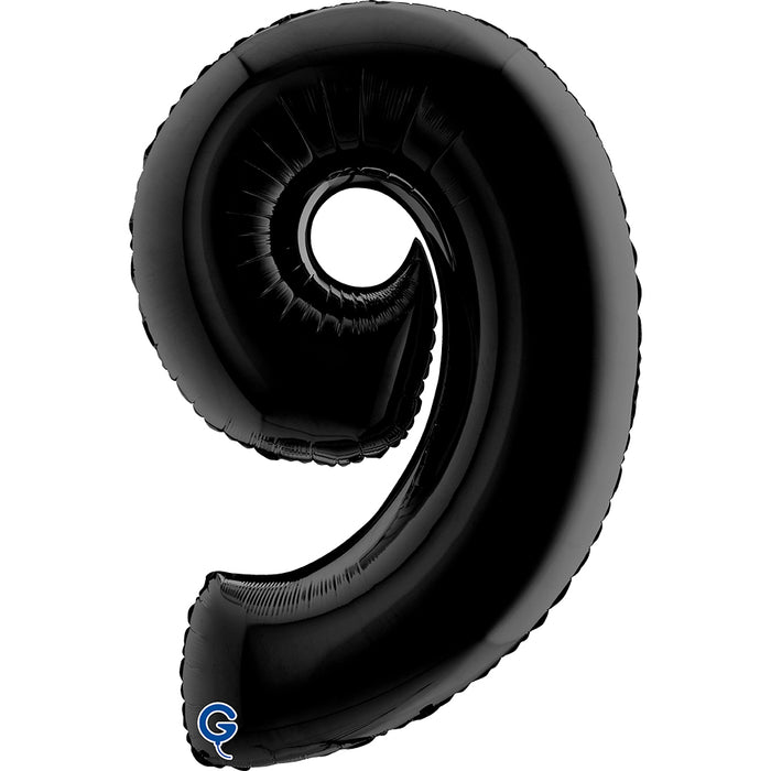 Riesenzahl Folienballon 40"/102cm | Schwarz