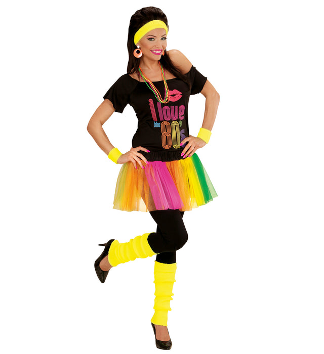 Stulpen | Neon Gelb - 80er Jahre Disco Kostüm