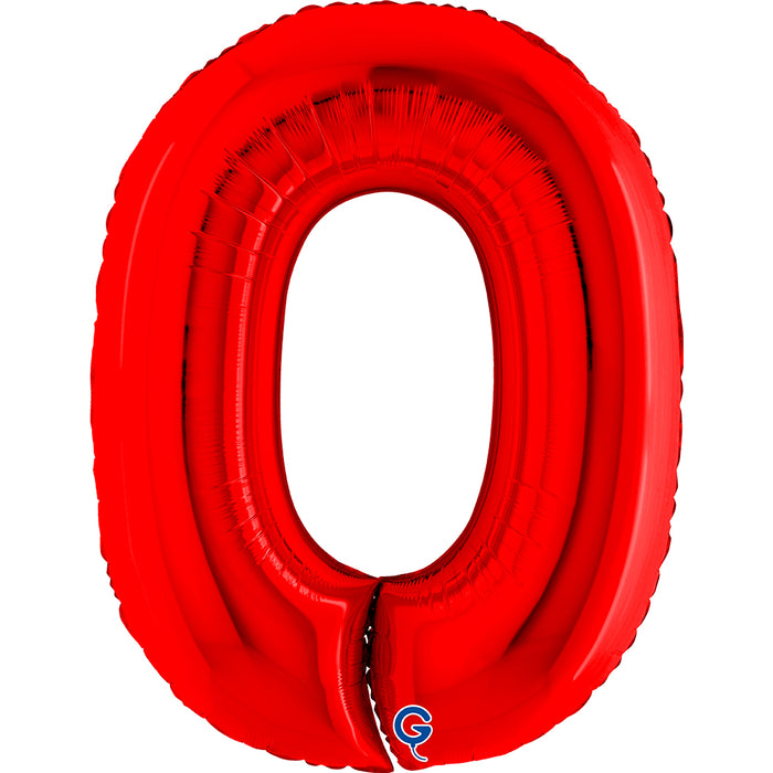 Riesenzahl Folienballon 40"/102cm | Rot