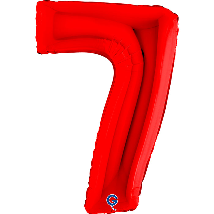 Riesenzahl Folienballon 40"/102cm | Rot