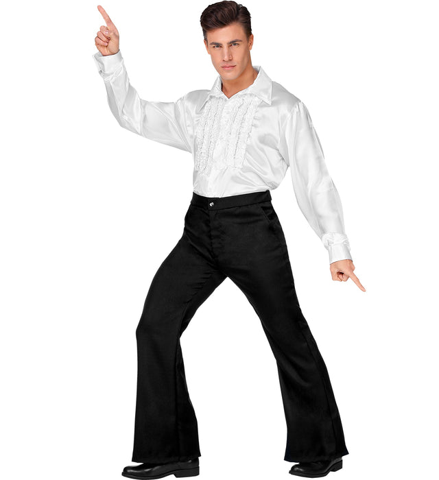 70er Jahre Kostüm Schlaghose für Herren | Schwarz