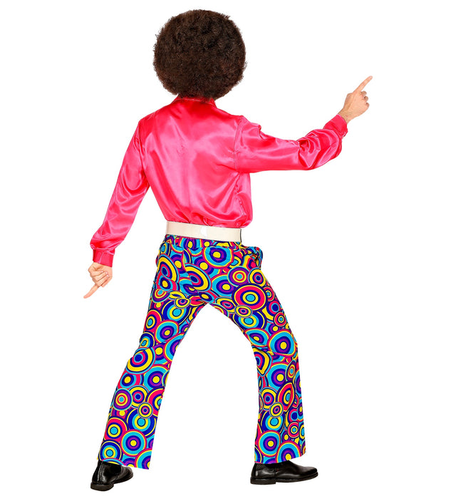 70er Jahre Retro Kostüm Hose "Bubbles" für Herren | Blau