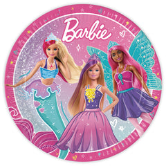 Pappteller Barbie Fantasy 23 cm ø  | 8 Stück FSC