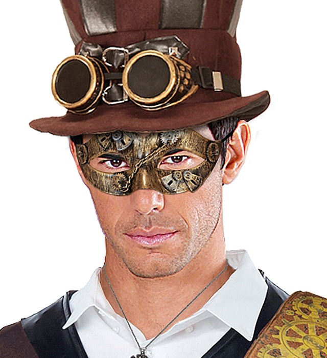 Steampunk Augenmaske für Damen | Kupfer