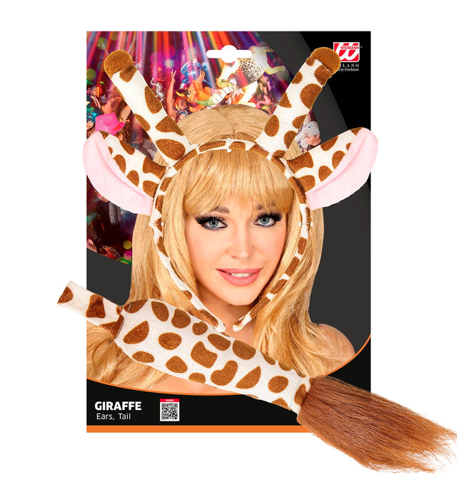 Kostümset "Giraffe" | Haarreif mit Ohren und Schwanz