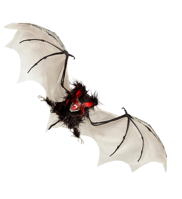 Hängefigur "Haarige Fledermaus" mit blinkenden Augen 89 cm