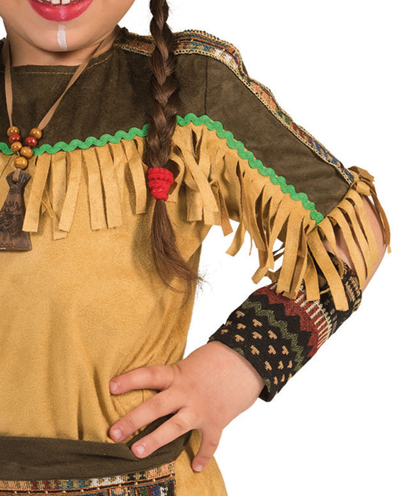 Indianerin Kostüm "Shania" für Mädchen | Braun