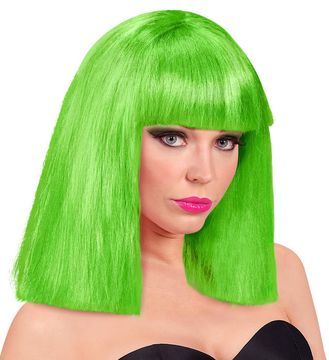 Damen Longbob Perücke "Showgirl" | Neon Grün