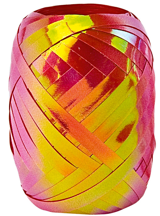 Kräuselband irisierend 5mm/20m Rot