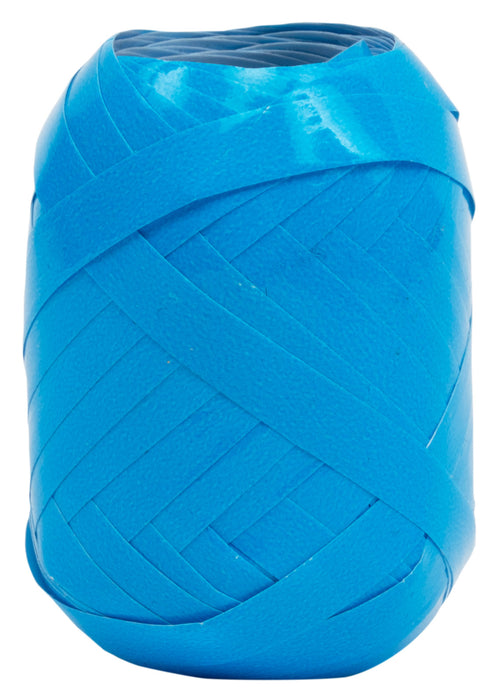 Kräuselband Neonlack 7mm/15m Blau