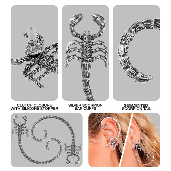 Ohrringe Skorpion | Silber