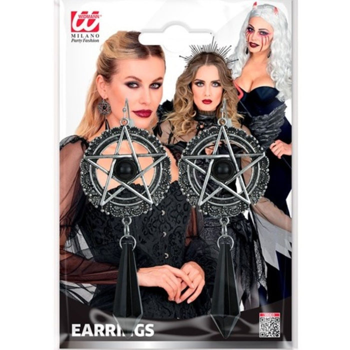 Satanische Ohrringe | Schwarz